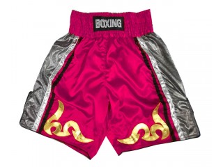 Personlig Bokseshorts Boxing Shorts : KNBSH-030-lyserød